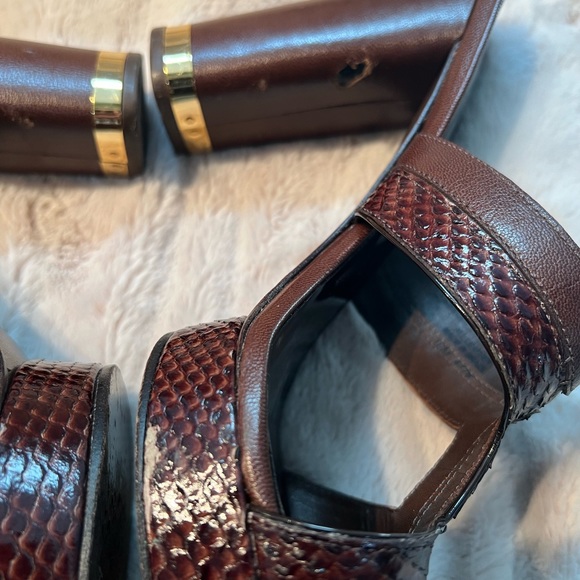 Tory Burch Boho Deidre Strappy Block Heels Sandals - Picture 3 of 8